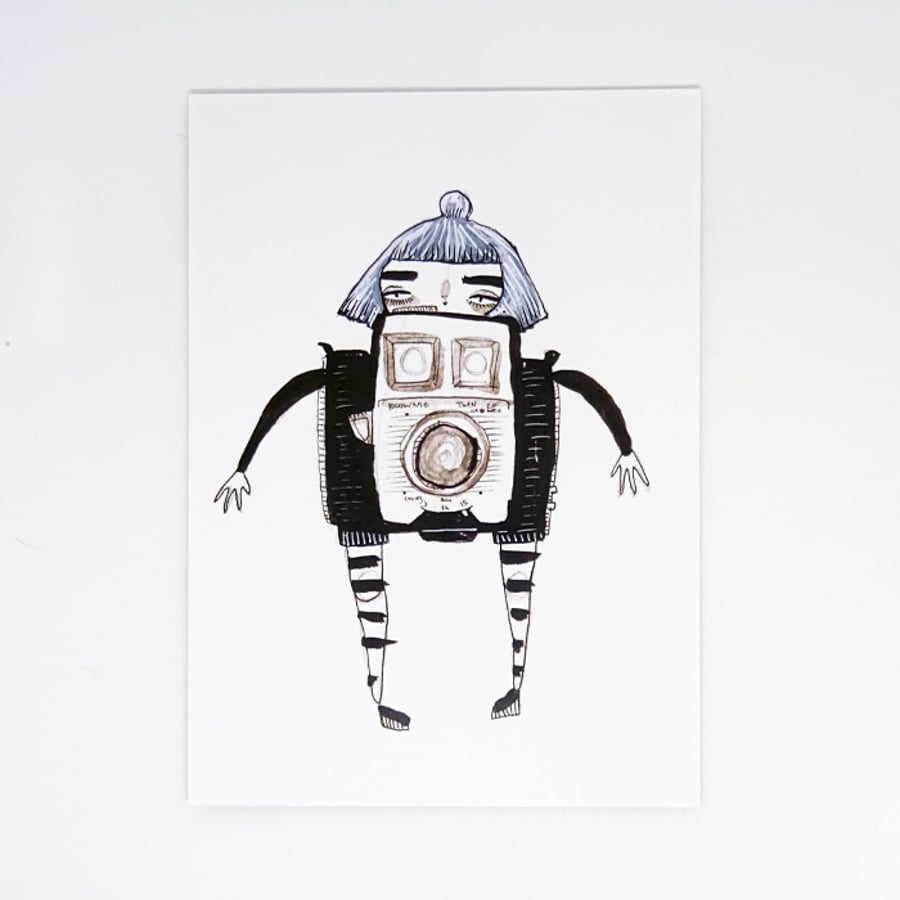  'Brownie Camera' Small Poster Print