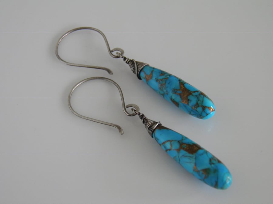 Mohave Turquoise Gemstone Earrings