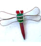 Giant Dragonfly Garden Decoration Stained Glass Suncatcher - Image 1