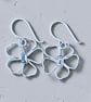Sterling Silver CZ Flower Dangles - Gift Boxed - Botanical - Image 4