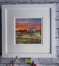 Textile landscape sunset picture …. Sunsets are nature's poetry - Image 5