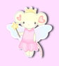Whimsical Mouse Fairy Sticker