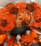 Halloween pumpkin dried floral wreath farmhouse door hanging country home decor - Image 4