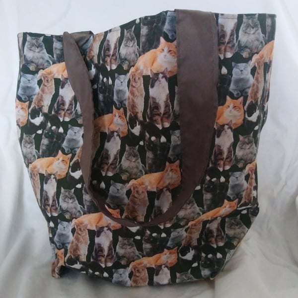 Cat Design Tote Bag