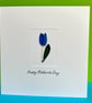 Wire Tulip - Mother's Day Card - Birthday Card - Thank you Card - Easter Card - Image 2