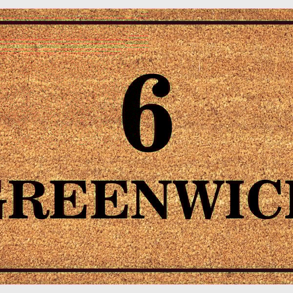 Address Door Mat - Personalised Address Welcome Mat - 3 Sizes