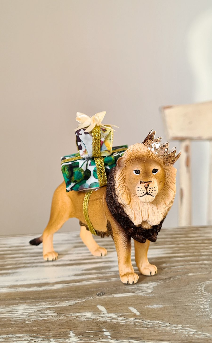 Lion Cake Topper Children's Safari Party Hat Kids Crown Animal Decor