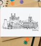 Beverley Skyline Greetings Card - Image 1