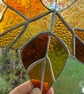 Stained Glass Maple Leaf Suncatcher - Handmade Hanging Window Decoration  - Image 7