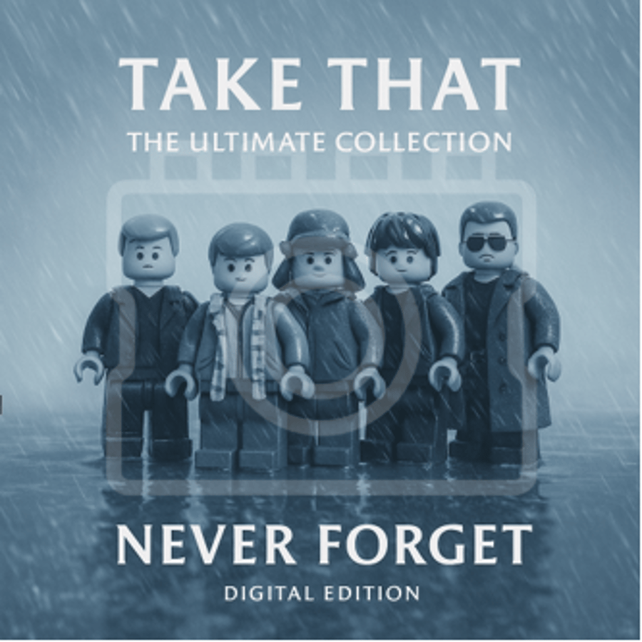 LEGO-Inspired Take That – Never Forget: The Ultimate Collection 5x5" Print