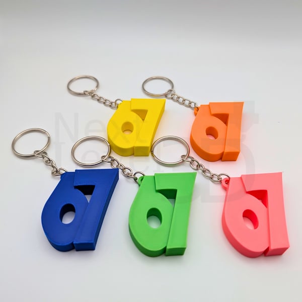 67 Meme Keychain – Quirky Funny Gift, Viral Internet Key Ring, 3D Printed