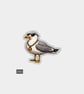 Funny Novelty Vinyl Sticker - Cheeky Seagull & Sunglasses