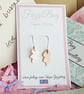 Copper Oak Leaf Earrings - Image 3