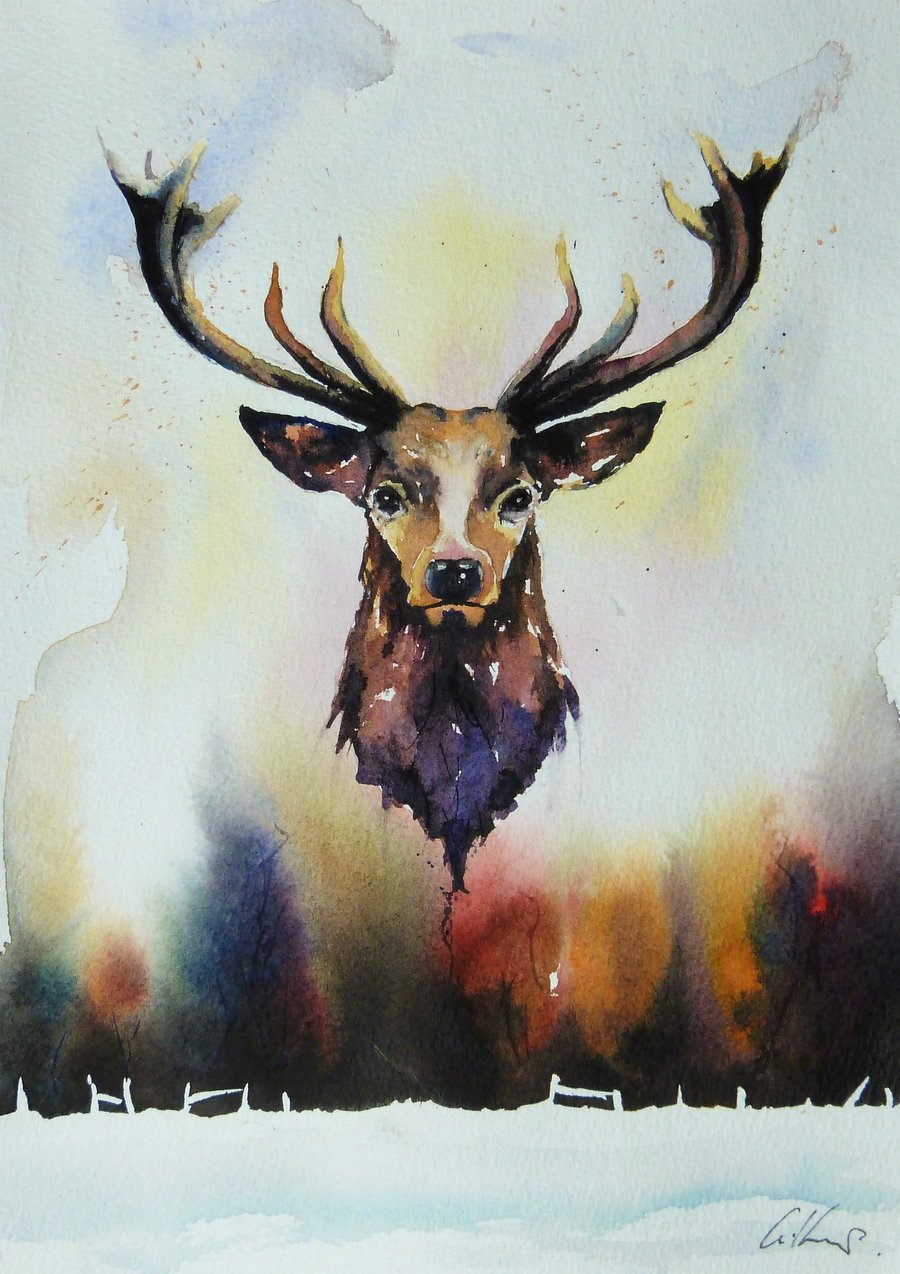 The Forest, Original Watercolour Painting.