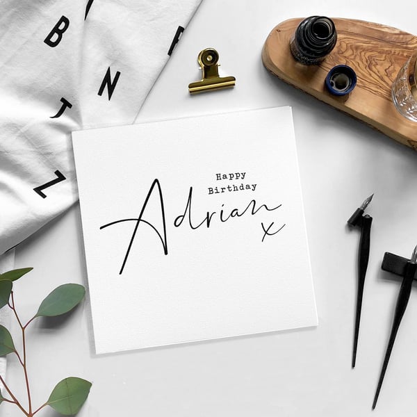 Personalised BIRTHDAY card