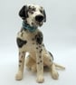 Ceramic Harlequin great dane sculpture  - Image 3