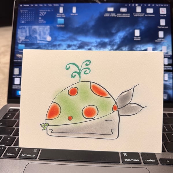 Pirate Whale Card