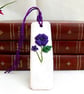 Handcrafted Purple Poppy Bookmark - Image 3