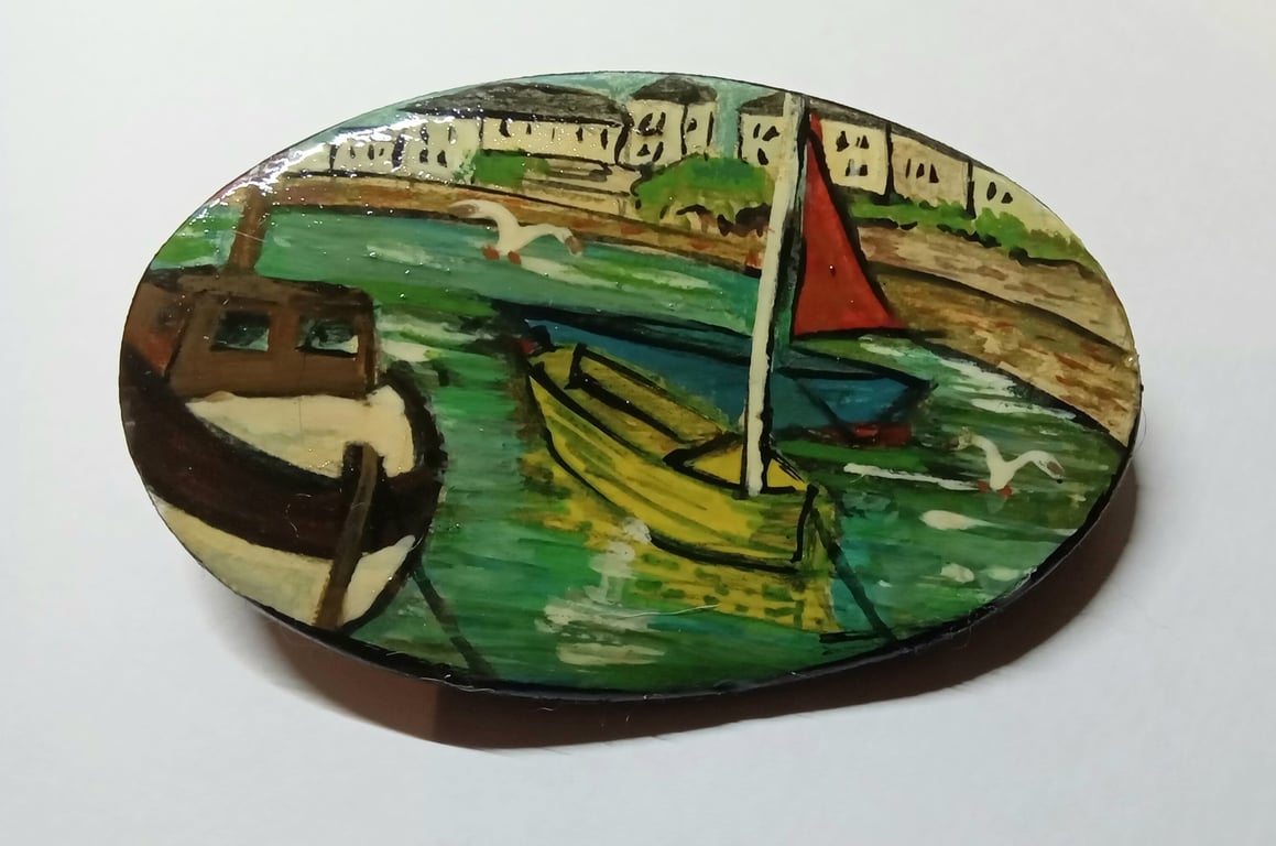 Hand made Brixham brooches 