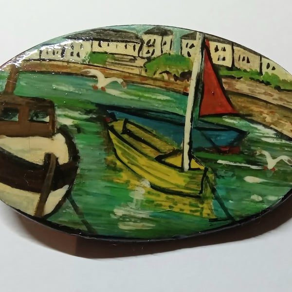 Hand made Brixham brooches 