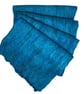 Felted merino wool scarf with multicoloured silk fibre embellishment, turquoise - Image 3