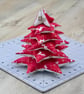 Fabric Christmas Tree Table Decoration with Snowflake design - Image 5