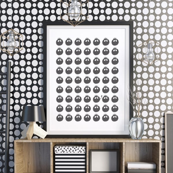 There's Always One Wall Art Print, Black And White Print, Funny Print For Friend