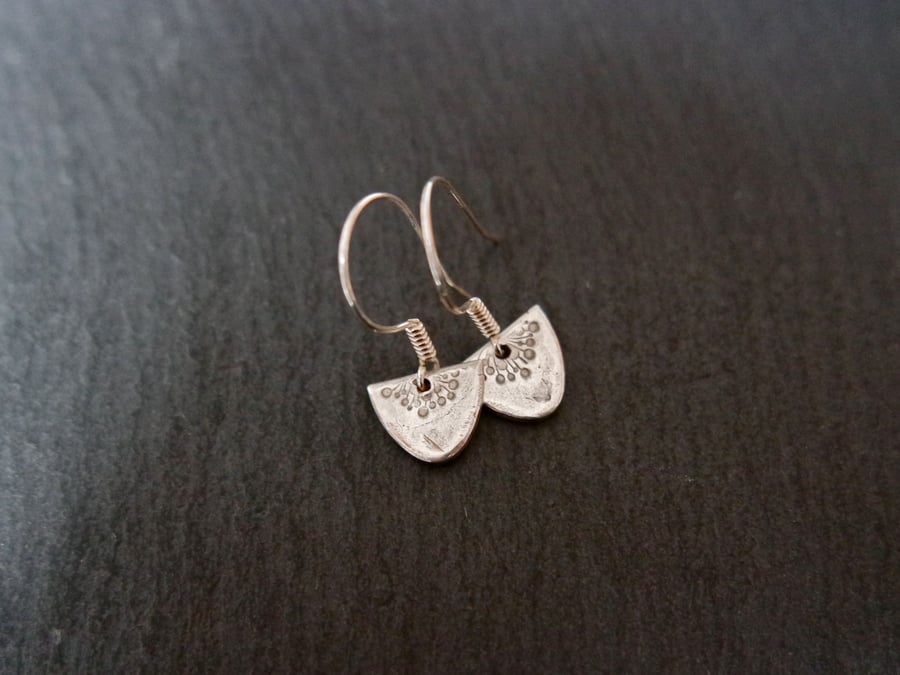 Fine Silver Earrings - Heirloom Collection little flowers