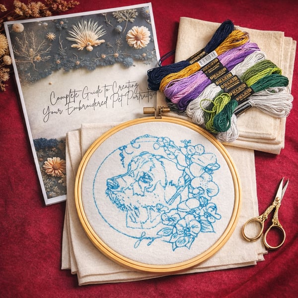 Custom drawn template of your pet