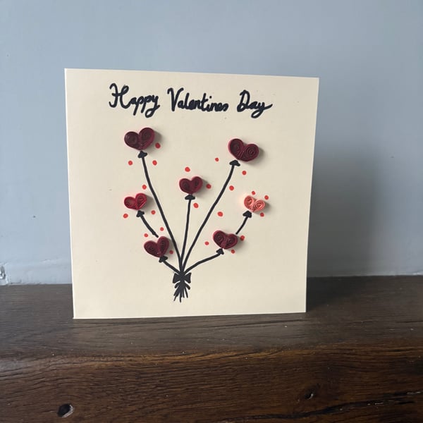 Paper quilled handmade Valentine's Day cards