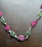MIXED PINK ROSES - Necklace  - Image 2