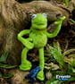 Carmelo Handmade Poseable Green Frog Plush Collectable Frog Friend Plant a Tree - Image 5