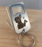 Personalised Engraved Photo or Text Bottle Opener Keyring - Image 1