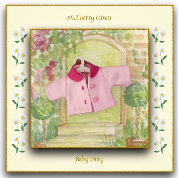 Pale Pink Coat to fit Baby Daisy 