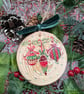 Christmas Baubles hand-painted log slice Christmas decoration - Image 9
