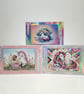 Rainbow Unicorn Birthday Card Set for Kids - Set of 3, 4x6 inch Children's Cards - Image 1