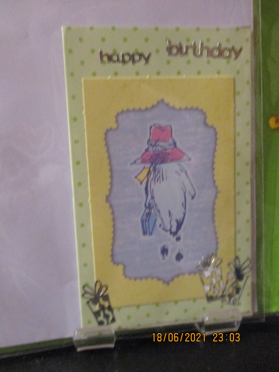 Happy Birthday Paddington Card