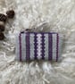 Woolly Wallet - Purple. Handwoven in Wales - Image 4
