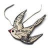 Swallow Necklace by EllyMental Jewellery