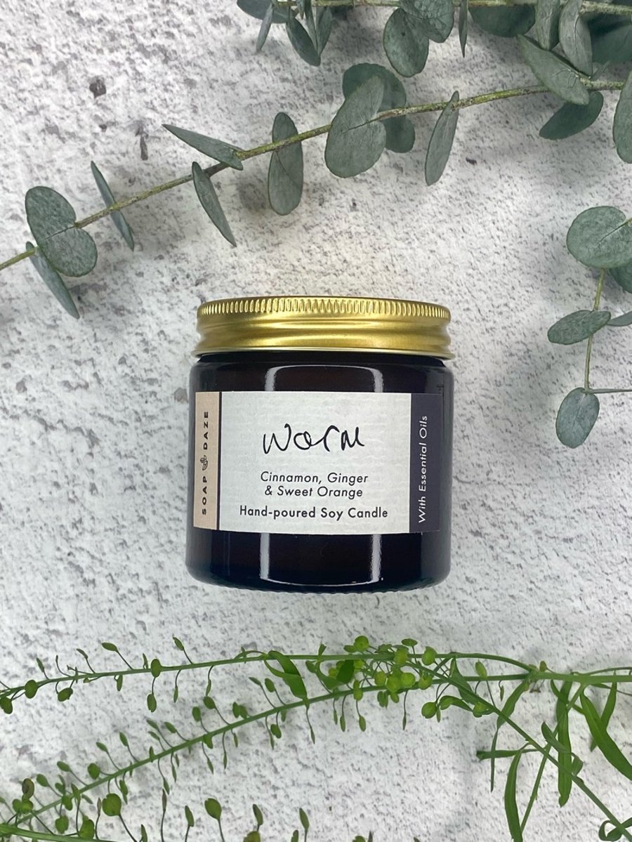 Warm Soy Wax Aromatherapy Candle, essential oils