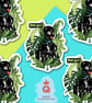 PLANT LOVER waterproof vinyl sticker, 8cm tall.