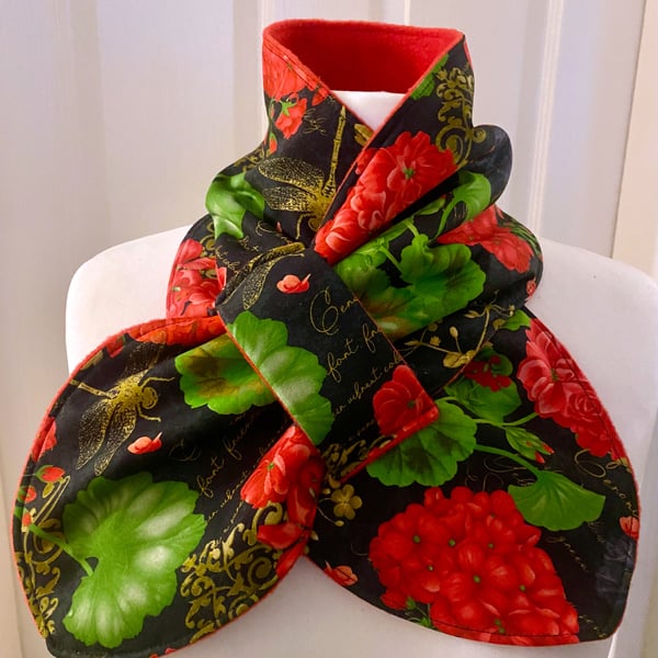 Neck warmer Scarf - neck gaiter - cowl - snood - Fleece Lined - Adult size 