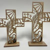 Intricate Easter freestanding cross decoration (medium)