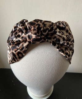 Ethel - Leopard Print 40s Style Turban Headband