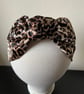 Ethel - Leopard Print 40s Style Turban Headband