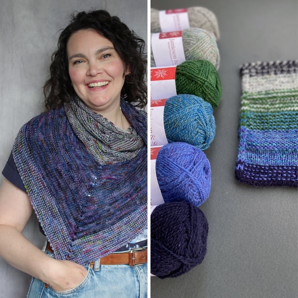 Only Connect Shawl Kit (Seascape Colours)