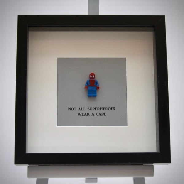 Spiderman mini Figure framed picture 
