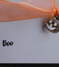 Halloween Card - Bat With Pumpkin Charm - Image 3