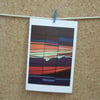 Colourful Abstract Sunset, Art Card