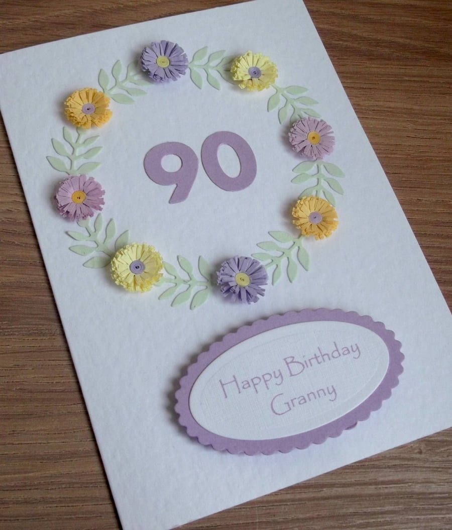 90th birthday card - can be for any age!